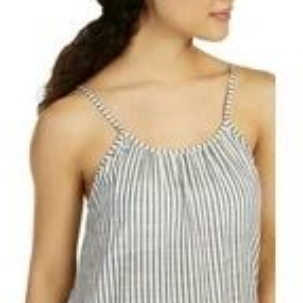NWT Raviya Black White Stripe Cover Up Swimsuit Midi Dress Small - Picture 5 of 9